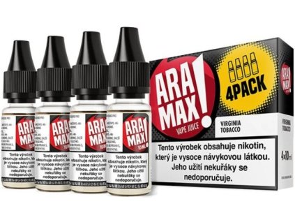 liquid aramax 4pack virginia tobacco 4x10ml 18mg