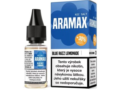 liquid aramax salt blue razz lemonade 10ml 20mg