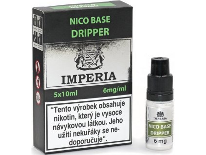 nikotinova baze imperia dripper pg30 vg70 5x10ml 6mg