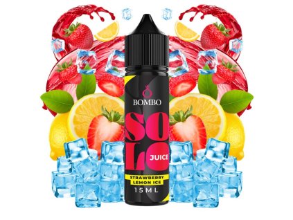 prichut bombo solo juice sv 15ml strawberry lemon ice ledova jahoda s citronem