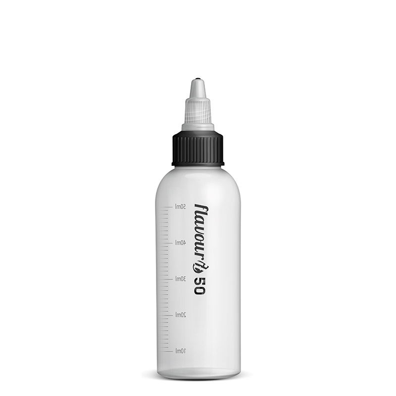 Flavourit Prázdná lahvička s twist uzávěrem a ryskou 50ml