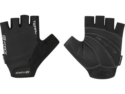 rukavice FORCE TERRY, černé (Velikost L)