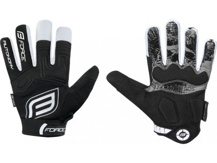 rukavice FORCE KID MTB AUTONOMY, černé (Velikost L)