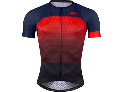 dres F ASCENT, krátký rukáv,modro-červený (Velikost 4XL)