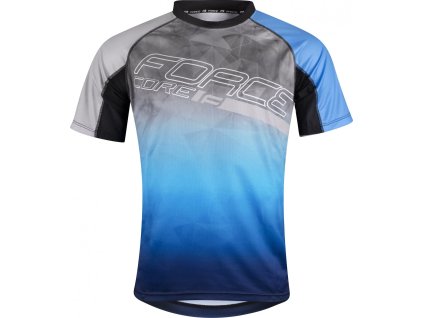dres FORCE MTB CORE, šedo-modrý (Velikost 3XL)