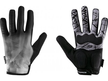 rukavice FORCE MTB CORE letní, šedé (Velikost L)