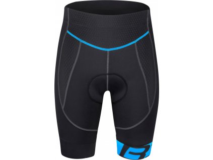 kraťasy FORCE B30 do pasu s vložkou, črn-modré (Velikost 3XL)