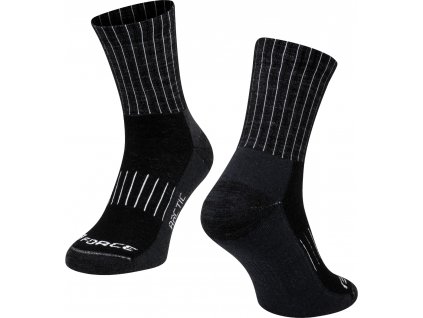 ponožky FORCE ARCTIC, černo-bílé (Velikost L-XL/42-47, Varianta L-XL/42-47)