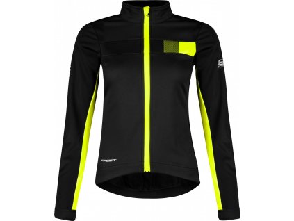 bunda F FROST LADY softshell zimní, černo-fluo