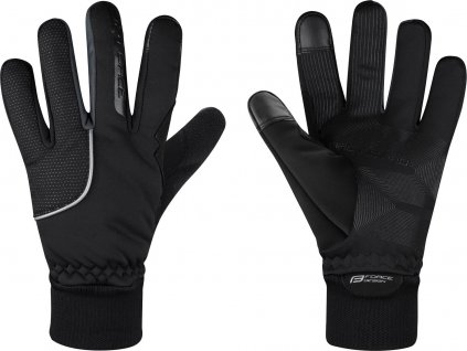 rukavice FORCE ARCTIC PRO, černé (Velikost L)