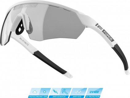 brýle FORCE ENIGMA bílé mat., fotochromatické sklo