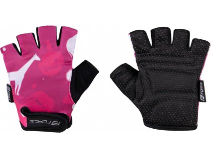 rukavice FORCE PLANETS KID, růžové (Velikost S)
