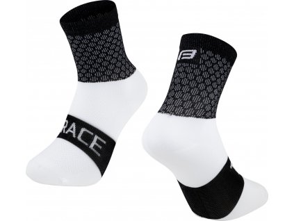 ponožky FORCE TRACE, černo-bílé