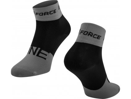 ponožky FORCE ONE, šedo-černé