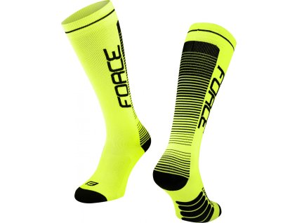 ponožky F COMPRESS, fluo-černé (Velikost S-M/36-41)