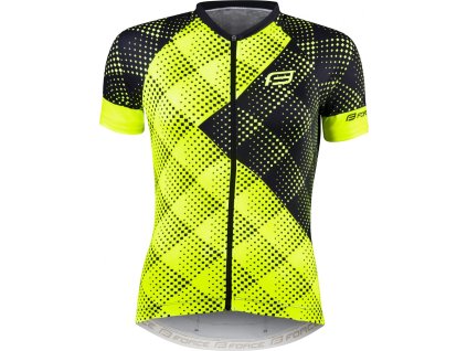 dres FORCE VISION LADY kr. rukáv, fluo (Velikost L)