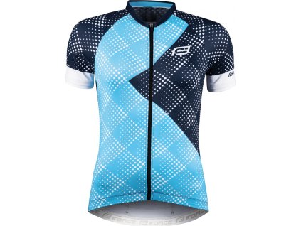 dres FORCE VISION LADY kr. rukáv, modrý (Velikost L)