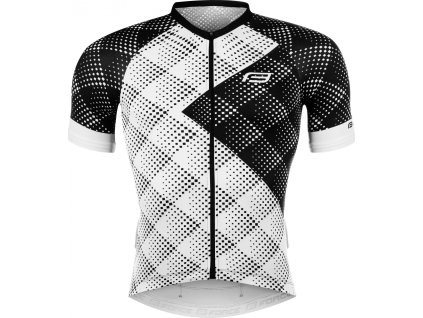 dres FORCE VISION kr. rukáv, bílý (Velikost L)