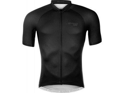 dres FORCE PURE kr. rukáv, černý (Velikost L)