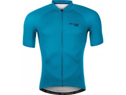 dres FORCE PURE kr. rukáv, modrý (Velikost M)