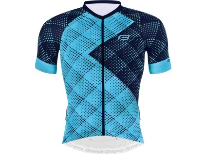 dres FORCE VISION kr. rukáv, modrý (Velikost L)