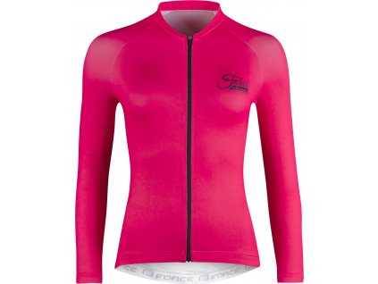 dres FORCE CHARM LADY dlouhý rukáv, růžový (Velikost L)