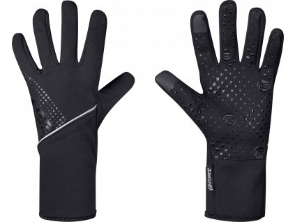 rukavice F VISION softshell, jaro-podzim, černé (Velikost L)