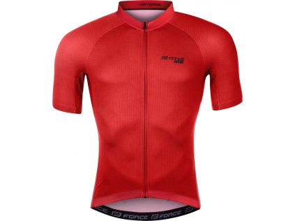 dres FORCE PURE kr. rukáv, červený (Velikost 3XL)