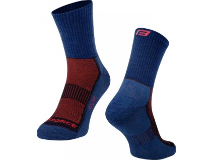 ponožky FORCE POLAR, modré (Velikost S-M/36-41)