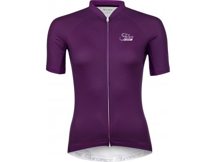 dres FORCE PURE LADY kr. rukáv, fialový (Velikost L)