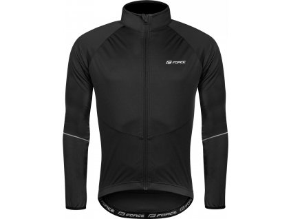 bunda FORCE ARROW softshell, černá (Velikost L)