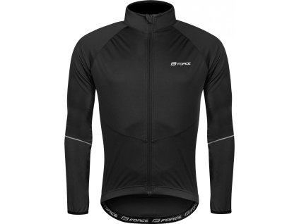 bunda FORCE ARROW softshell, černá (Velikost L)