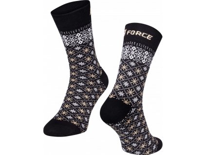 ponožky FORCE XMAS STAR (Velikost STAR S-M/36-41)