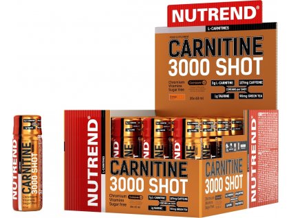 CARNITINE 3000 SHOT,box-20 lahviček á 60ml, pomer.