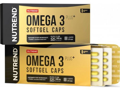 OMEGA 3 PLUS SOFTGEL CAPS, obsahuje 120 kapslí