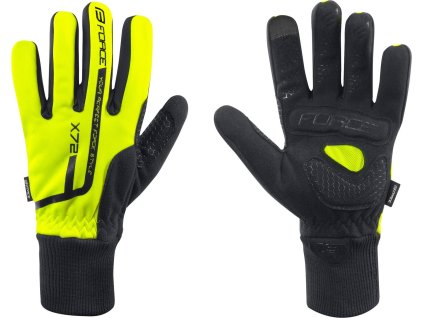 rukavice zimní FORCE X72, fluo (Velikost L)