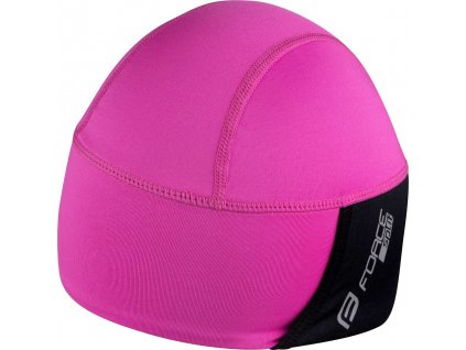 čepice pod přilbu FORCE SPLIT zateplená, růžová (Velikost F SPLIT zateplená růžová L-XL)