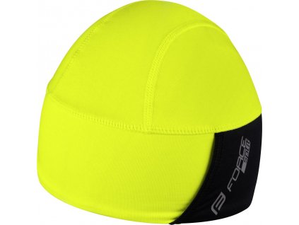 čepice pod přilbu FORCE SPLIT zateplená, fluo (Velikost L-XL)