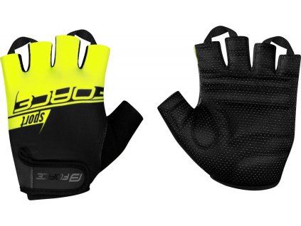 rukavice FORCE SPORT, černo-fluo