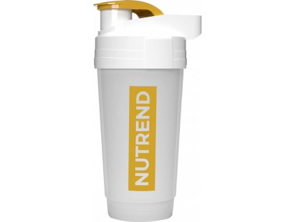 láhev-šejkr NUTREND 0,7 l, čirý-zlaté logo
