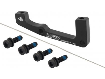 adaptér přední SHIMANO POST/ STAND 203mm, černý