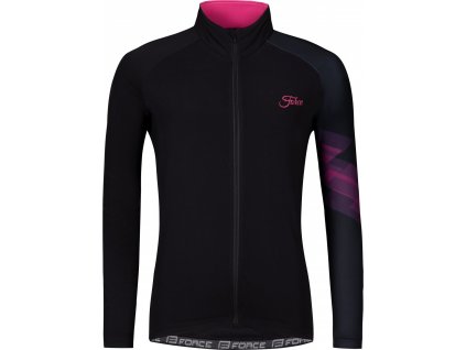 dres F RIDGE LADY dlouhý rukáv, černo-růžový (Velikost L)