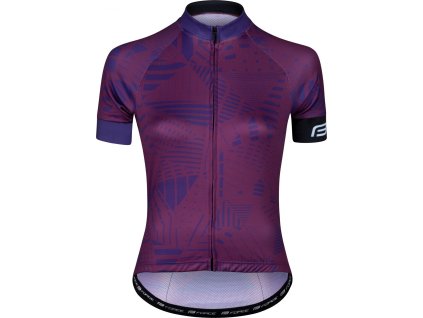 dres FORCE SHARD LADY kr. rukáv, fialový (Velikost 3XL)