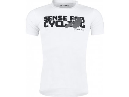 triko FORCE SENSE krátký rukáv, bílé (Velikost L)