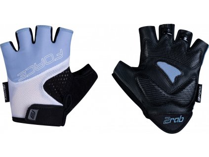 rukavice FORCE RAB 2 LADY, černo-modro-bílé (Velikost M)