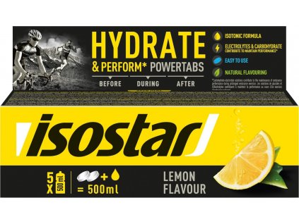 ISOSTAR Powertabs 120g, tuba, 10 tablet citron