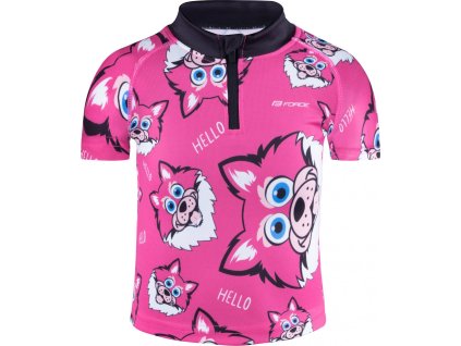 dres FORCE WOLFIE KID, růžový (Velikost 90)