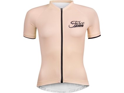 dres FORCE CHARM LADY kr. rukáv, nude (Velikost L)
