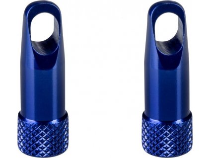 čepičky galuskového ventilku s klíčem,hliník,modré
