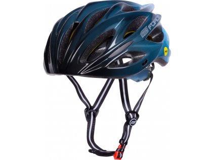 přilba FORCE BULL HUE MIPS, černo-modrá (Velikost S-M)